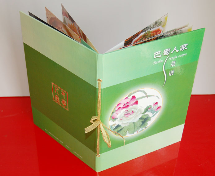 活頁(yè)穿繩裝訂菜譜